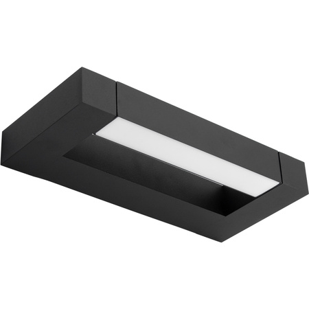 Lampa nad Lustro ASTER Kinkiet LED Łazienkowa Ścienna 2x4W 560lm Czarna Neutralna 30cm IP54 góra/dół 360°