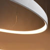 Lampa Sufitowa LED Wisząca RIO 30W 3000K Żyrandol Okrągła 55cm Biała SOLLUX