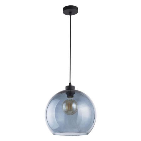 Lampa Sufitowa Wisząca CUBUS Zwis Czarno-Niebieska Szklana Nowoczesna E27 2765 TK Lighting