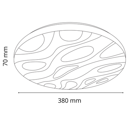 Plafon LED Oprawa Sufitowa 24W 2600lm 4000K Neutralna 120° Biała IP44 Cloud Sanico Goldlux