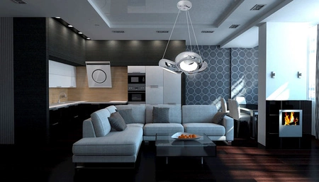 Lampa wisząca MERCURIO chrom okręgi 36W LED IP20 Metal styl nowoczesny Milagro