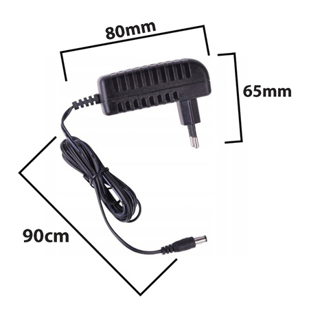 Zasilacz impulsowy do taśm LED sieciowy wtyczkowy 1A 24V DC 2,1/5,5