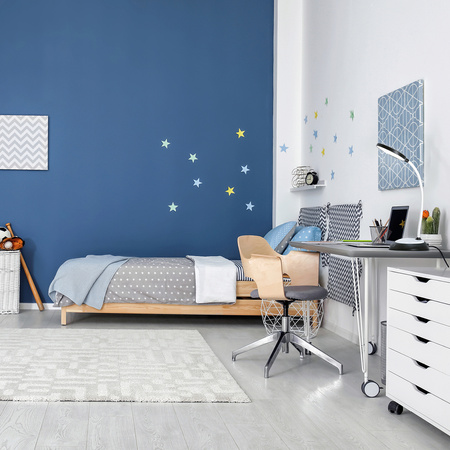 Lampka Biurkowa Stołowa LED 5W 200lm CCT 270° Akumulatorowa Czarna Visua Kobi