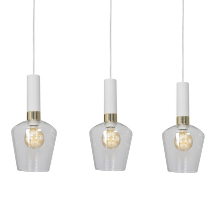 Lampa wisząca biała MiLAGRO ROMA WHITE 3x E27