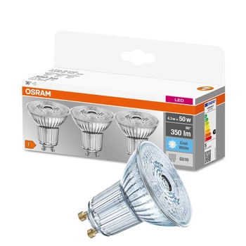 3PAK Żarówka LED GU10 4,3W = 50W 350lm 4000K OSRAM BASE