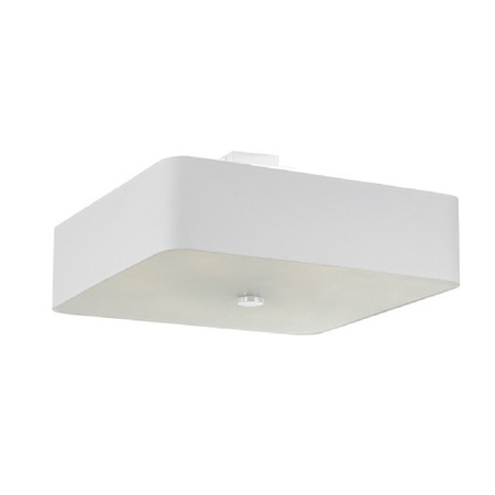 Lampa Sufitowa Plafon LED LOKKO 5xE27 Oprawa Kwadratowa 55cm Biała SOLLUX