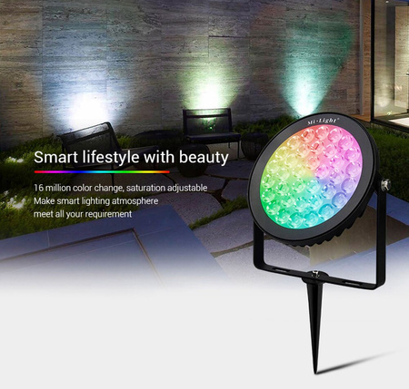 Lampa OGRODOWA LED 15W Garden Light RGB+CCT Mi-Light - FUTC03