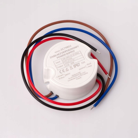 Zasilacz LED do Puszki 2,50A 30W 12V IP67 ECOLIGHT