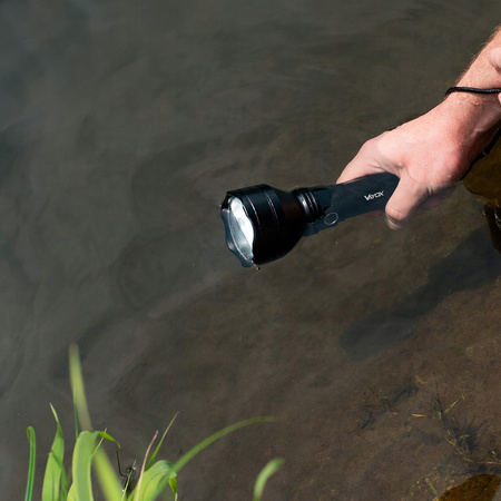 Latarka Taktyczna LED Mocna Akumulatorowa USB-C 20W 1900lm IPX6 VAYOX