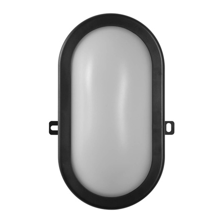 Lampa LED Przemysłowa Zewnętrzna Kinkiet Elewacyjny 11W 840lm 4000K IP54 Czarny z Modułem Awaryjnym Bulkhead Ledvance