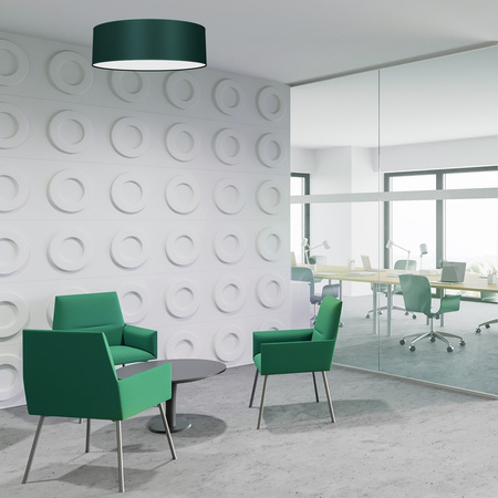 Plafon LED Lampa Sufitowa VERDE Zielona 3xE27 Ø50cm Milagro