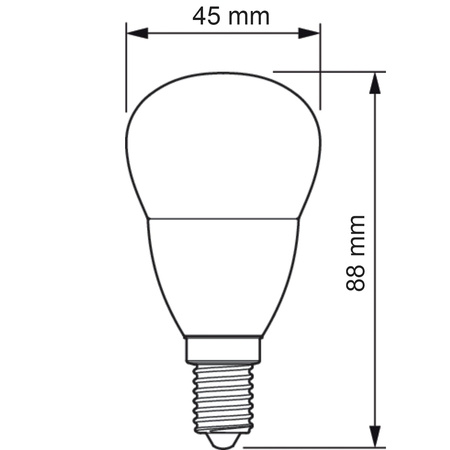 Żarówka LED E14 P45 5W = 40W 470lm 6500K Zimna PHILIPS CorePro
