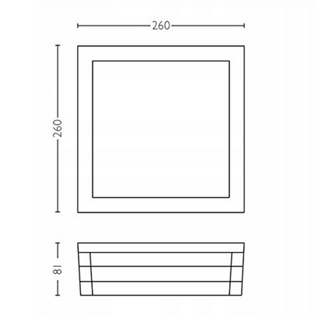 Lampa Ogrodowa Zewnętrzna Plafon 2x E27 IP44 Antracyt Moonshine Philips