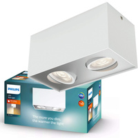 Oprawa Natynkowa Lampa LED 9W 1000lm 2200-2700K Ściemnialna WarmGlow Biała Box Philips