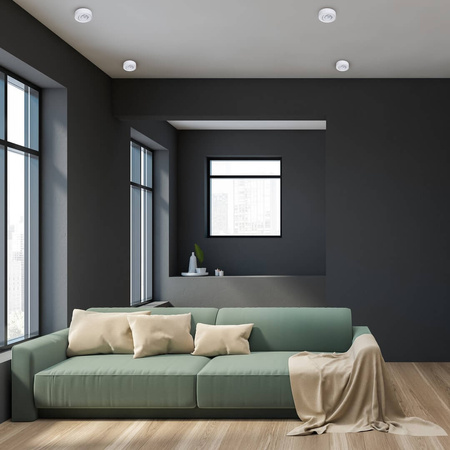 Oprawa Podtynkowa HALOGENOWA Tuba Spot Okrągła Biała GU10 Nusa Ruchoma Milagro