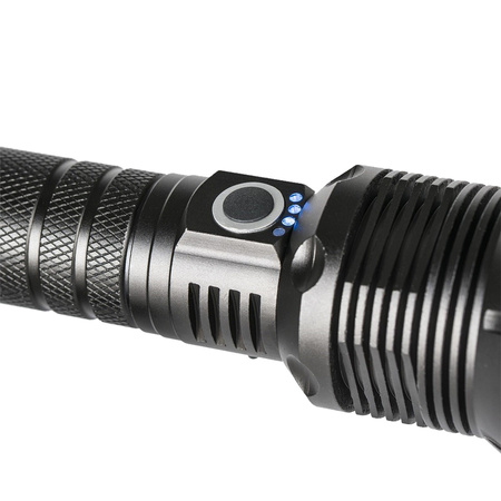 Latarka taktyczna ZOOM LED XHP70 25W 2000lm 3 TRYBY 1000m IP67 aluminium VA0021 VAYOX