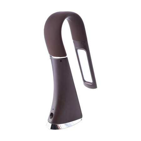 Lampka biurkowa LED GALA 6W Brązowa z wyświetlaczem IP20 Tworzywo sztuczne Milagro