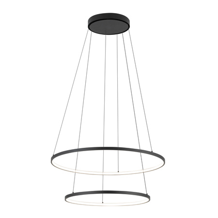 Lampa Sufitowa Wisząca LED 35W 1200lm 3000K Ciepła Czarna Nowoczesna CIRCOLO LED 10814 Nowodvorski