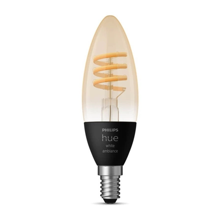 Żarówka LED Świeczka E14 B40 4,6W CCT PHILIPS HUE White & Ambiance Filament Bluetooth Zigbee