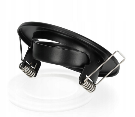 Oprawa Podtynkowa GU10 Halogenowa Wpuszczana Spot Oczko Czarna Okrągła Decoro Kobi