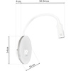 Lampka nocna ścienna LED USB biała 8W +2W MiLAGRO BASE