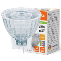 Żarówka LED MR11 GU4 2.8W = 20W 184lm 2700K Ciepła Biała 12V FILAMENT ŚCIEMNIALNA LEDVANCE
