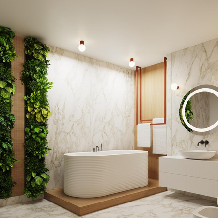 Kinkiet Łazienkowy Lampa Ścienna G9 Okrągła Czerwona Nowoczesna Matowa IP44 Halo Sollux