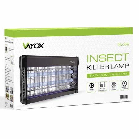 Lampa Owadobójcza Pułapka Elektryczna 120m2 na Muchy Komary Owady VAYOX