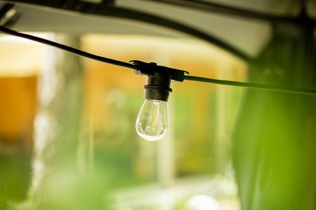 Girlanda Ogrodowa Zewnętrzna Łańcuch Świetlny 15m 15xE27 LED 7W 3000K Lumiled