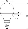 Żarówka LED E14 P45 4,9W = 40W 470lm 2700K Ciepła 200° LEDVANCE