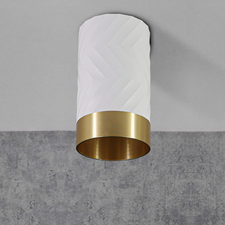 Oprawa Sufitowa Natynkowa ARRAS GU10 Tuba Spot Okrągła Biała GOLDLUX