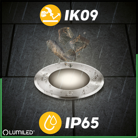 Oprawa Najazdowa Lampa Dogruntowa Wpuszczana GU10 IP65 IK09 Okrągła CATIO 2 LUMILED