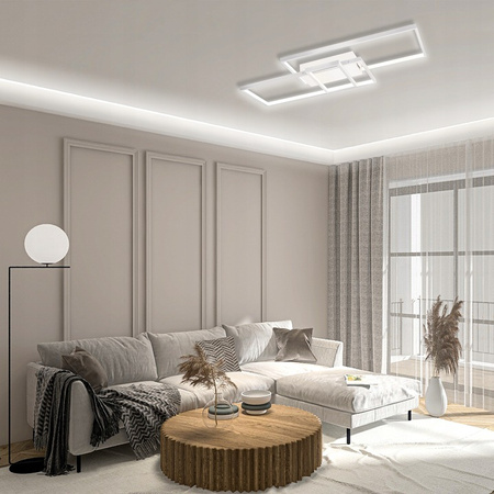 Lampa Sufitowa Żyrandol LED 90W CCT GALAXIS VELA Biały + Pilot Sterujący