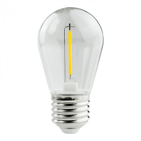 Żarówka LED Edison S14 E27 0.3W 50lm 2700K Ciepła 3V FILAMENT Ecolight