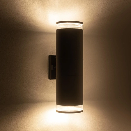 Lampa Ogrodowa Zewnętrzna Kinkiet Elewacyjny Oprawa Natynkowa E27 Grafitowa Wodoodporna IP44 Nowoczesna ROCK PRO 10688 Nowodvorski