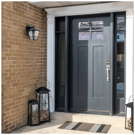 Lampa Ogrodowa Kinkiet Elewacyjny Zewnętrzny E27 IP54 Czarna Tevio Kobi