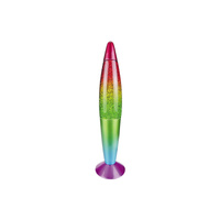Lampa Stołowa Biurkowa Nocna Dekoracyjna E14 Wielokolorowy Nowoczesny Glitter Rainbow 7008 Rabalux