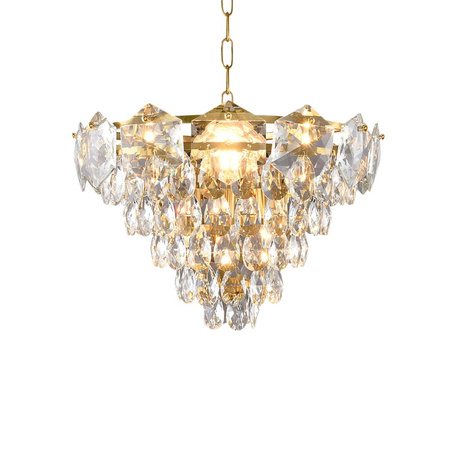 Lampa Sufitowa Żyrandol SELnianaA Złota 6xE14 Milagro