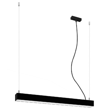 Lampa Sufitowa LED Wisząca PINNE 17W 3000K Liniowa 67cm Czarna SOLLUX