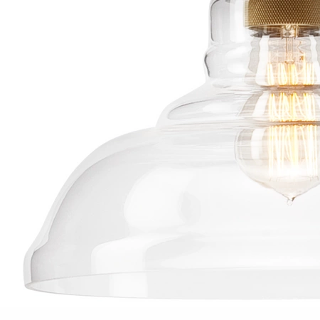 Lampa Wisząca Sufitowa MATTEO E27 Czarna Złota Loftowa LM-1.1/82 Lamkur