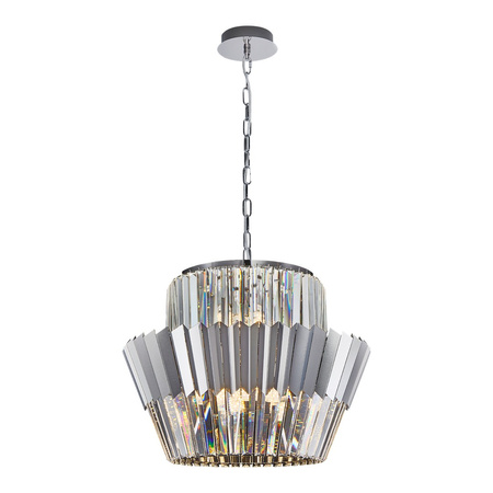 Lampa Sufitowa Żyrandol DONNA Chrom 12xE14 Milagro