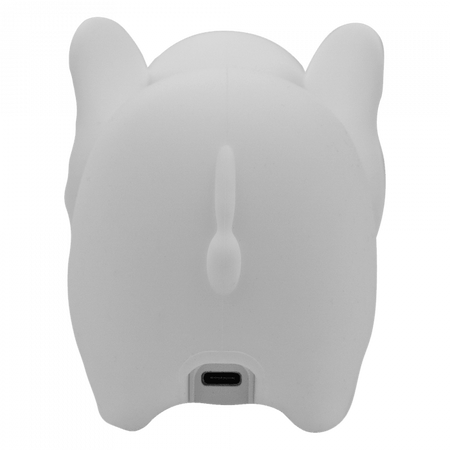 Lampka Nocna Dziecięca LED 1W 3000K Ciepła + Wielokolorowa RGB Akumulatorowa 500mAh Biała SŁOŃ MARY'S