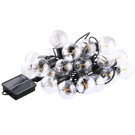 Girlanda Solarna Ogrodowa 20x LED Ozdobne Kuleczki 11.58m 3000K Ciepła LOVO LUMILED