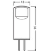 Żarówka LED KAPSUŁKA G4 0.9W = 10W 100lm 2700K Ciepła Biała 12V LEDVANCE