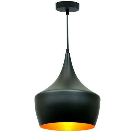 Lampa Wisząca Sufitowa Żyrandol IL MIO MODERN P-306B E27 Czarno-Złota - GOLDLUX (Polux)
