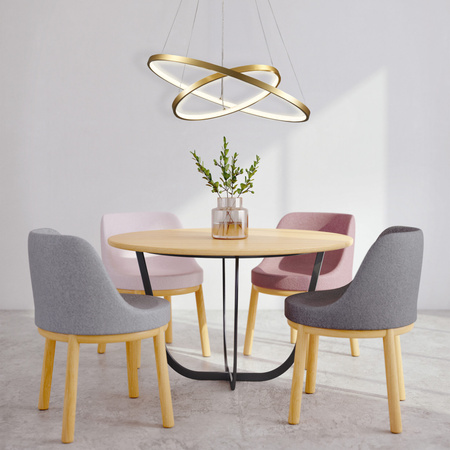 Lampa Wisząca LED Zwis 35W 4600lm 4000K Neutralna 120° Złota LEA Sanico Goldlux