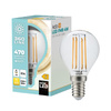 Żarówka LED E14 Kulka 4W 470lm 3000K Ciepła 360° Filament Line Kobi