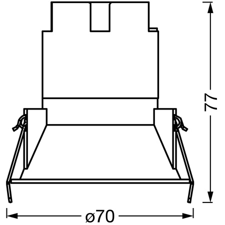 Panel LED Oprawa Podtynkowa Punktowa 5W 400lm CCT Oczko Spot Biały Srebrny Downlight Slim Ledvance