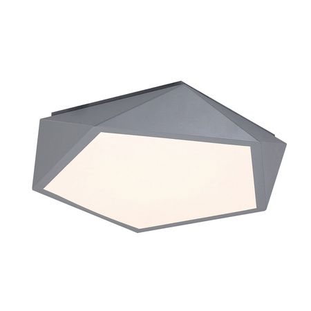 Plafon LED Lampa Sufitowa Oprawa Ścienna Natynkowa 30W 3000K Szary Nowoczesny Raffa Rabalux