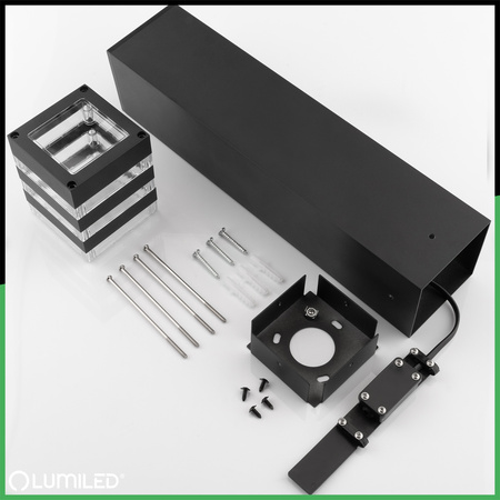 Lampa Ogrodowa Słupek Zewnętrzny Stojący E27 LED TAXUS 2 50cm LUMILED